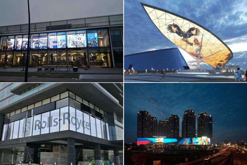 Transparent LED banner & Mesh LED videowall Transparent LED banner & Mesh LED videowall